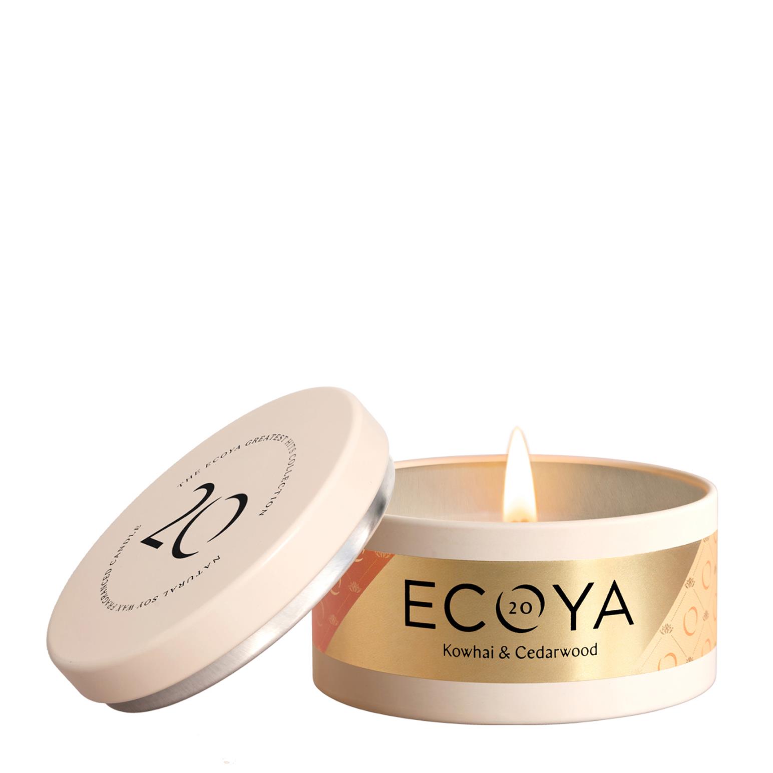 ECOYA Kowhai & Cedarwood Everyday Tin Candle 145g